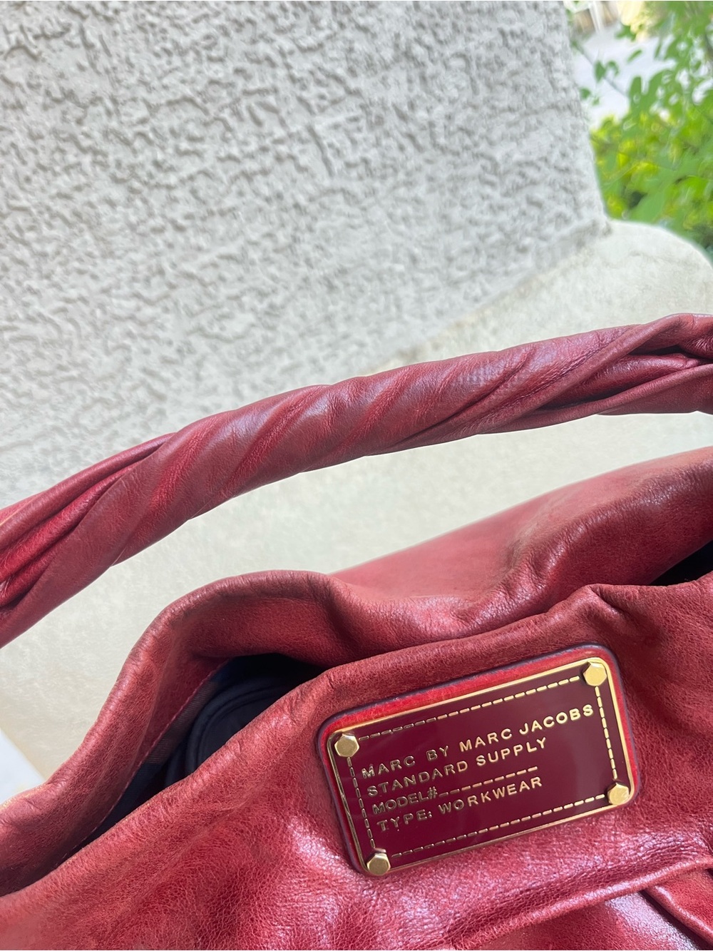 Marc Jacobs red leather hobo - Picture 4 of 13